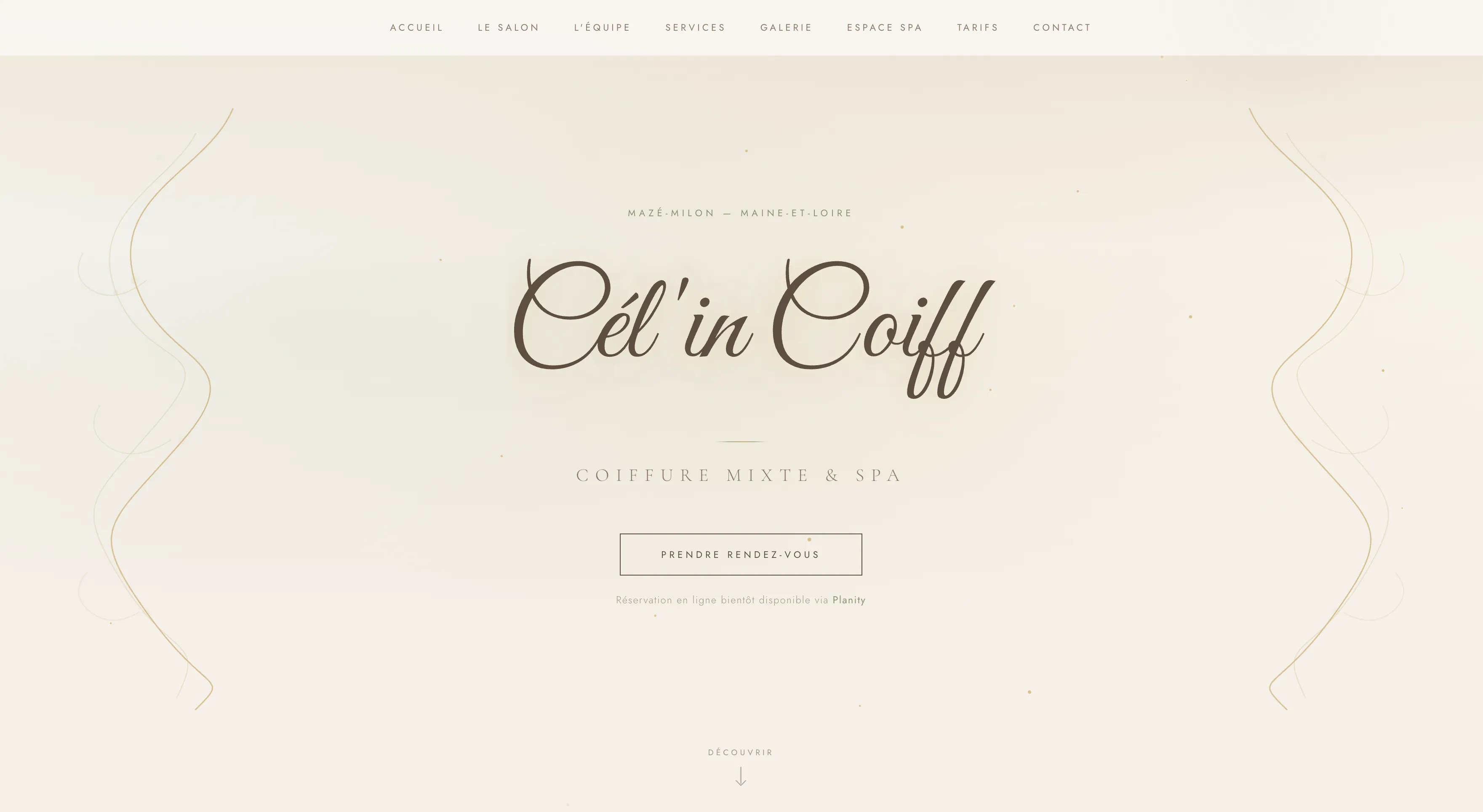 Cel'In Coiff - Site vitrine coiffeuse