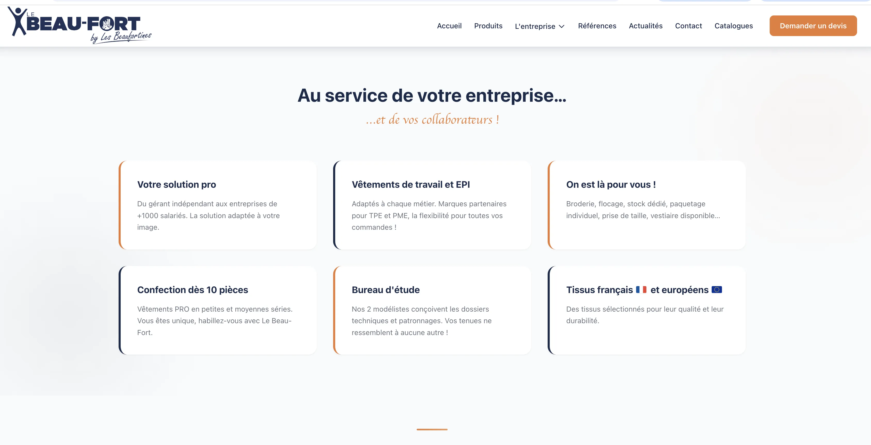 Les Beaufortines - Site vitrine d'une manufacture française d'EPI - illustration 4